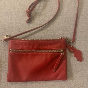Roots Pink/Purple Crossbody Bag
